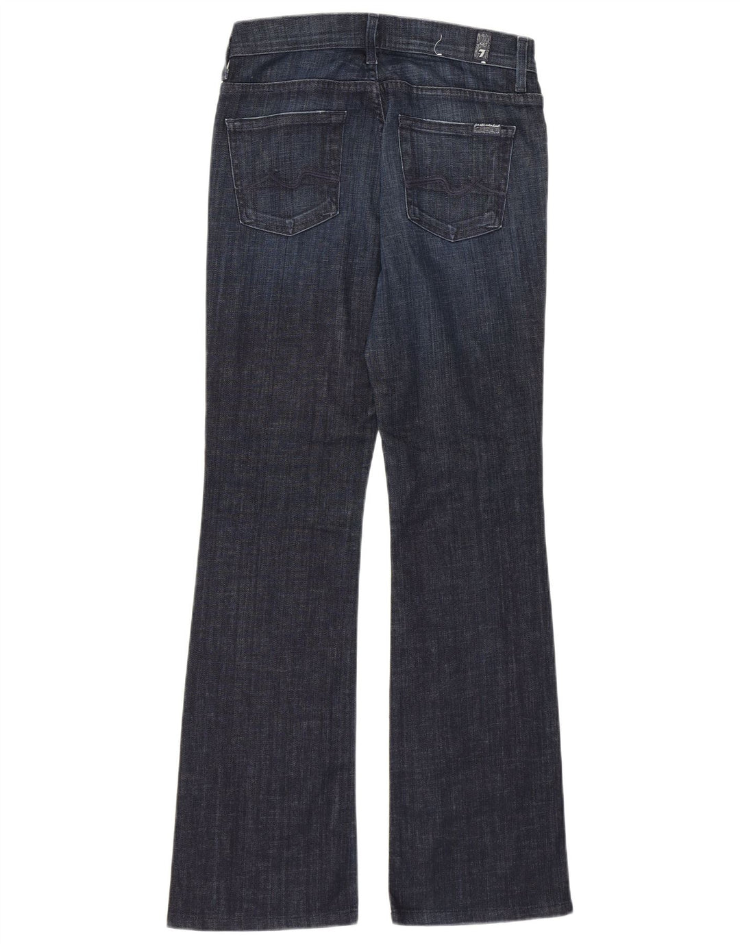 7 For All Mankind Damen Mid Rise Bootcut Jeans W26 L30 Marineblau