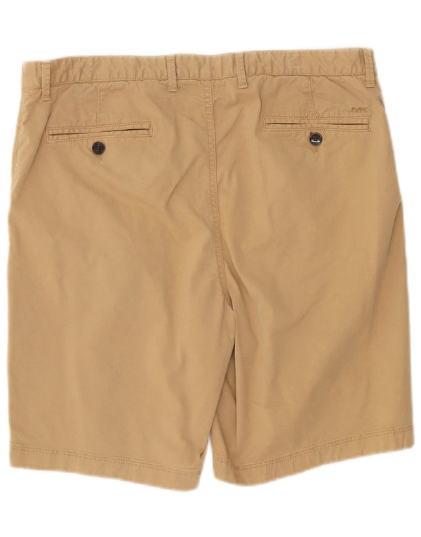 Michael Kors Herren Garment Dyed Chino Shorts W34 Large Beige Baumwolle
