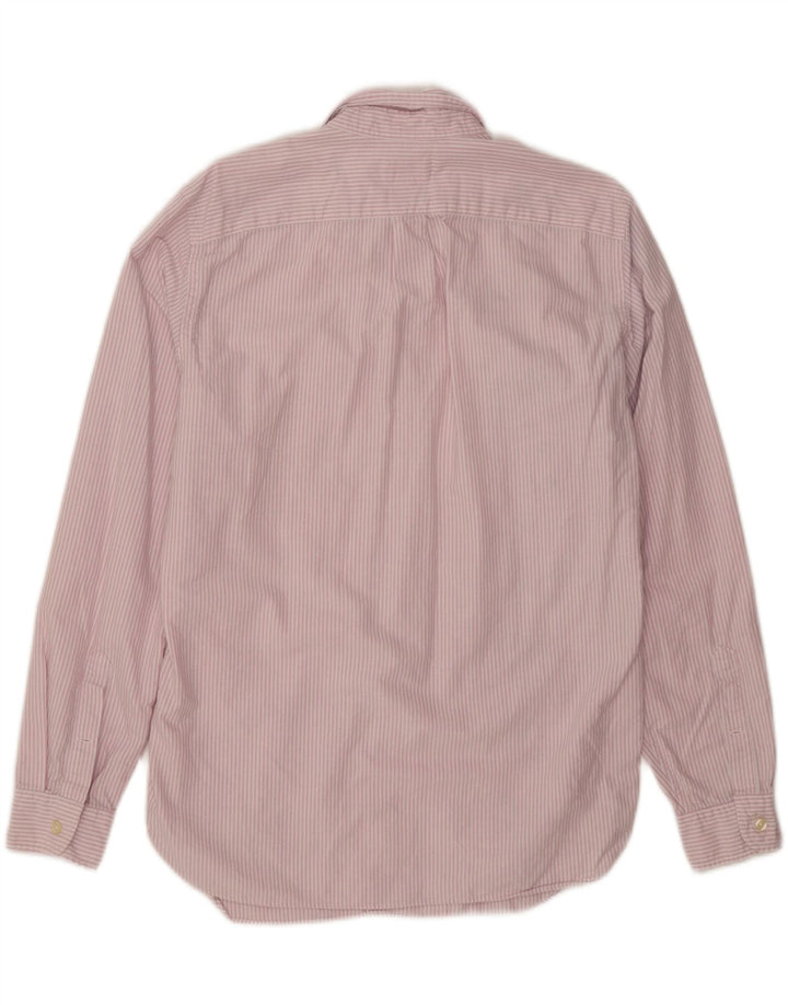J. Crew Herrenhemd aus mittelrosa Nadelstreifen-Baumwolle