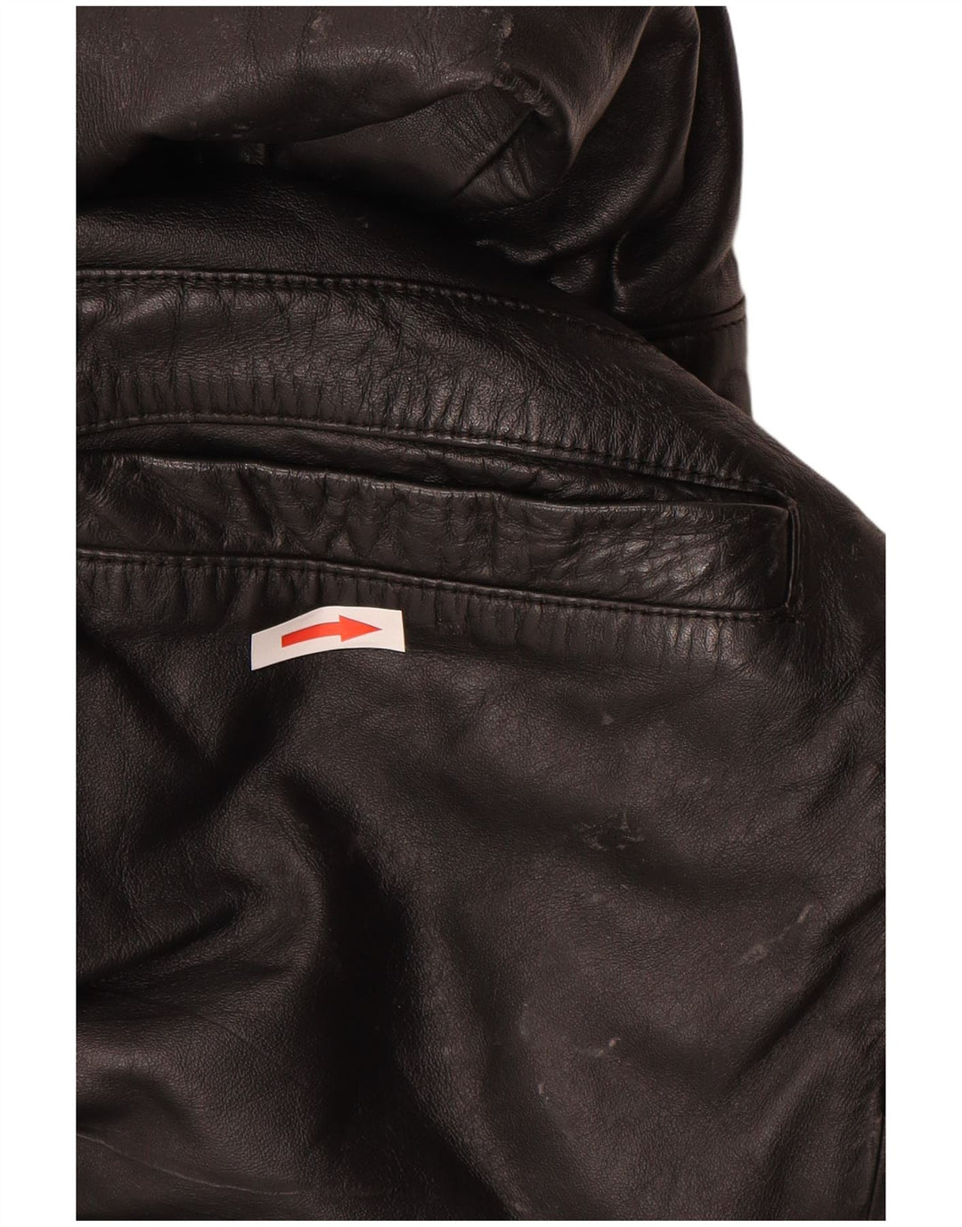 Vintage Herren Lederjacke UK 40 Großes schwarzes Leder