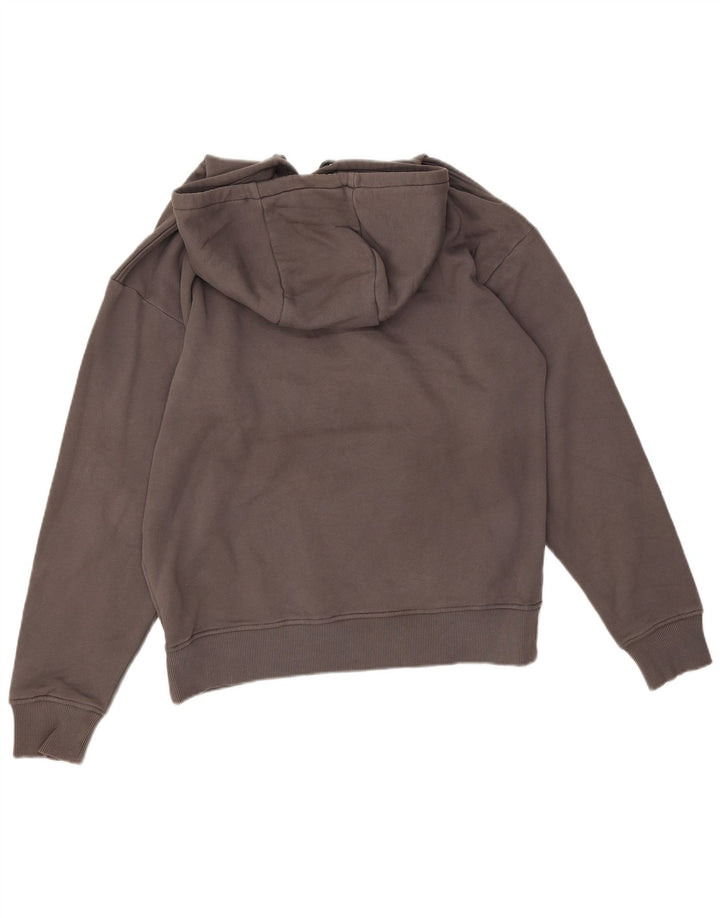 Zara Herren Kapuzenpullover aus mittelgrauer Baumwolle