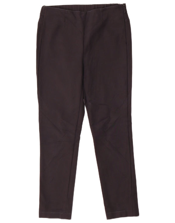 Max Mara Damen Slim Casual Hose UK 12 Medium W28 L26 Schwarz Baumwolle