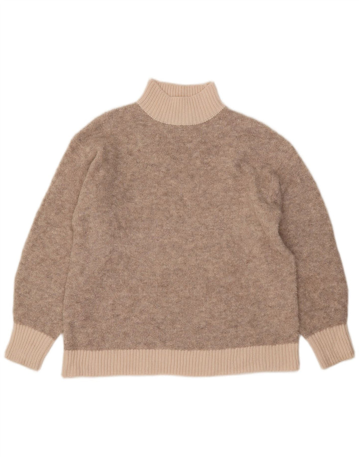 Marks & Spencer Rollkragenpullover für Damen, Gr. 14, Mittelbeige