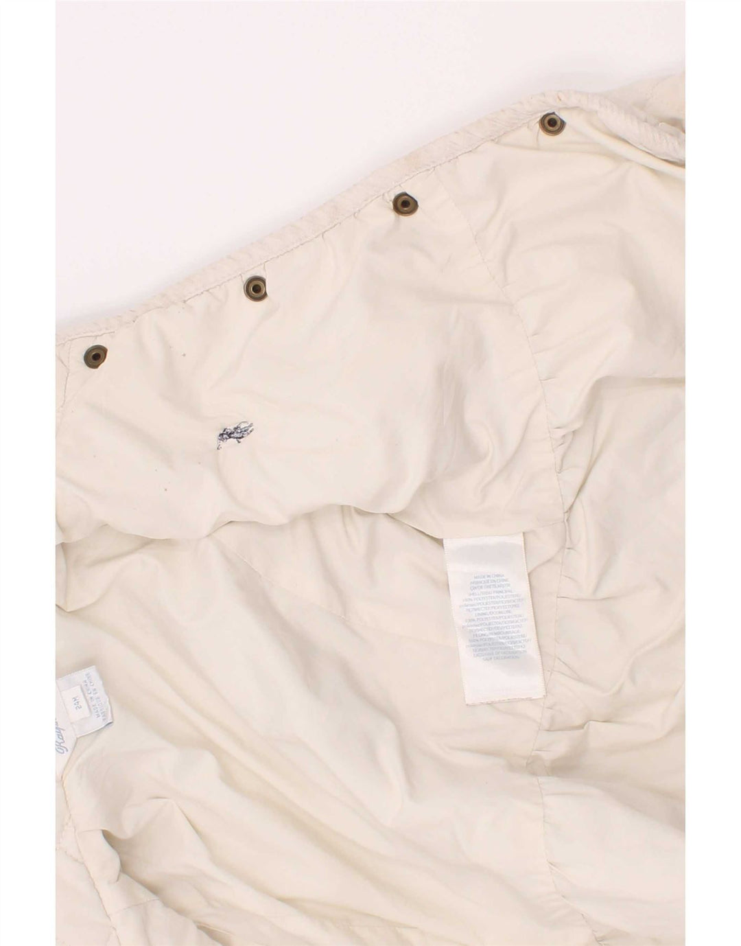 Ralph Lauren Baby-Mädchen-Steppjacke, 18–24 Monate, weißes Polyester