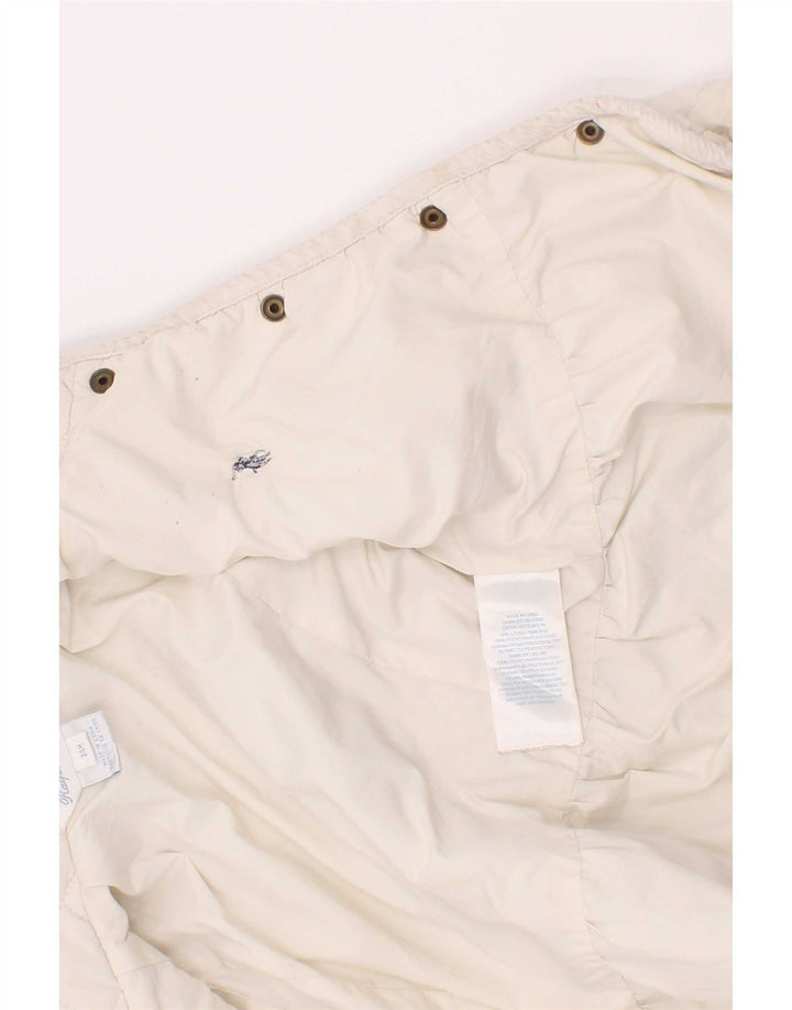 Ralph Lauren Baby-Mädchen-Steppjacke, 18–24 Monate, weißes Polyester