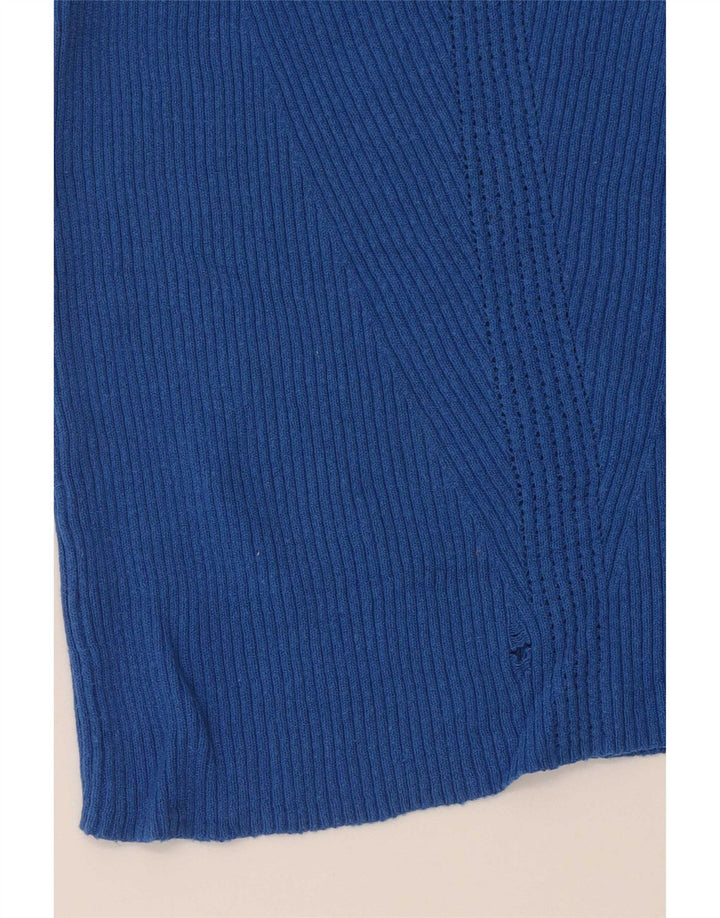 Marks & Spencer Damen Crop Vest Top UK 10 Small Blaue Viskose