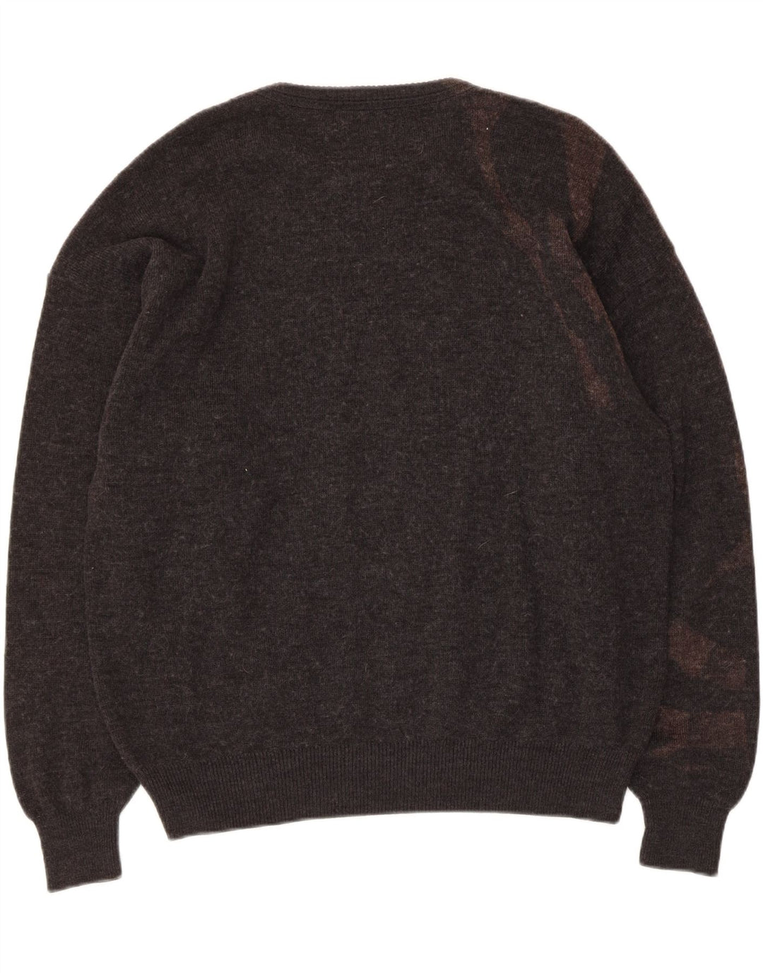 Croft & Barrow Herren-Pullover mit Rundhalsausschnitt, Größe L, Grau Argyle/Diamant