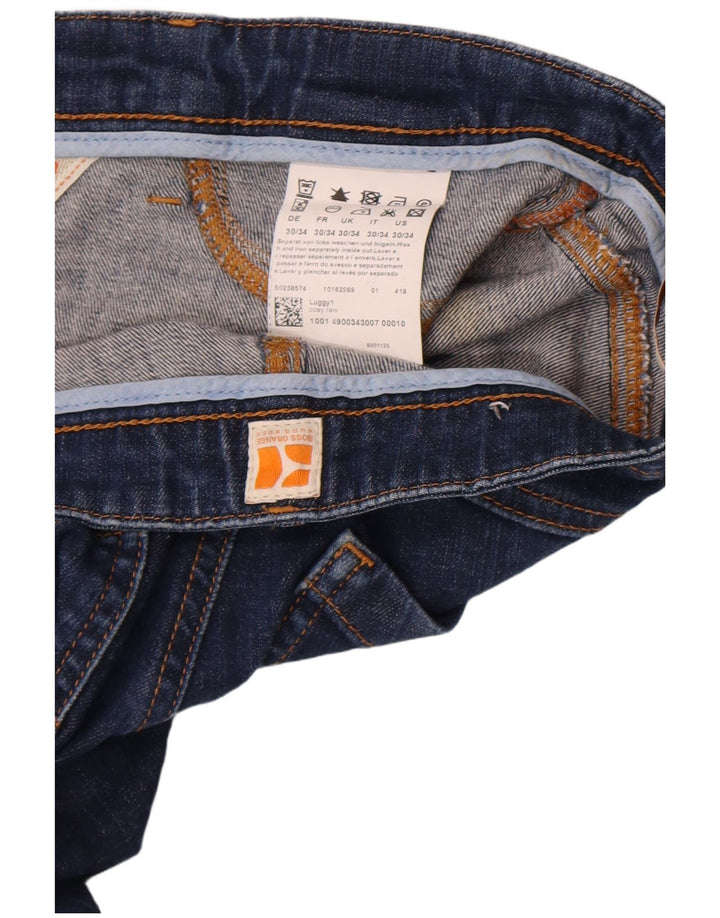 Hugo Boss Damen Slim Jeans W30 L27 Marineblaue Baumwolle