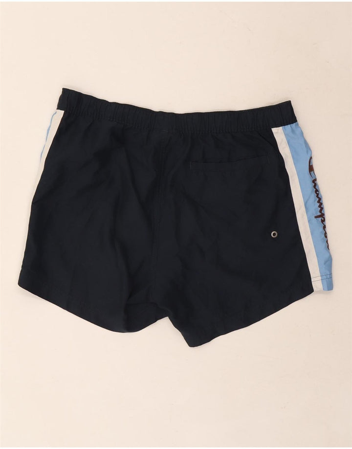 Champion Herren-Sport-Shorts mit Grafik, Mittelgroßes marineblaues Colourblock-Polyester