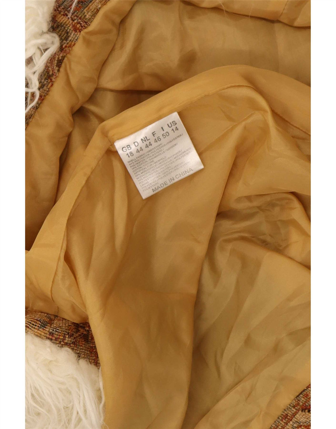 Joe Browns Damenmantel UK 18 XL Braunes geometrisches Polyester