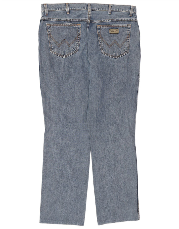 Wrangler Herren Straight Jeans W36 L32 Blue Cotton Classic