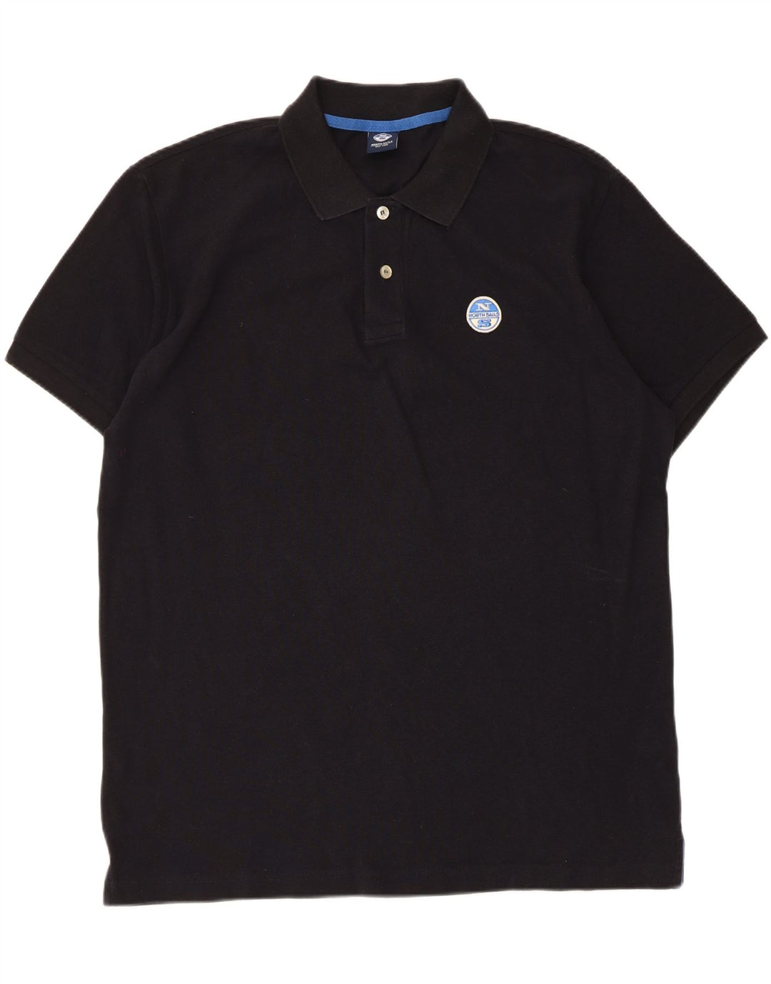 North Sails Herren Poloshirt 2XL Schwarz Baumwolle