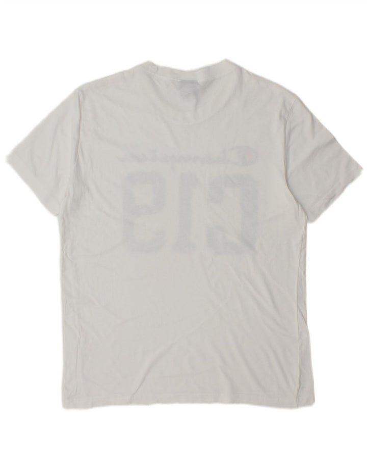 CHAMPION Herren-T-Shirt mit Grafik, Mittelweiß