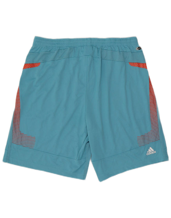 Adidas Mens Climacool Sport Shorts XL  Blue Colourblock Polyester