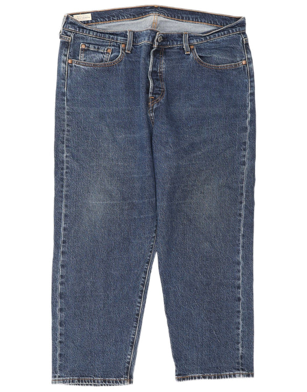 Levi's Damen 501 Straight Jeans US 16 2XL W40 L26 Blaue Baumwolle