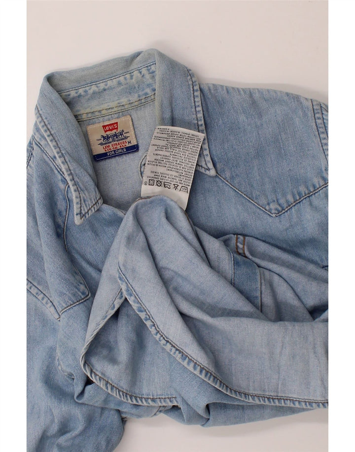 LEVI'S Womens Denim Shirt UK 14 Medium Blue Cotton Vintage Levi's and Second-Hand Levi's from Messina Hembry 