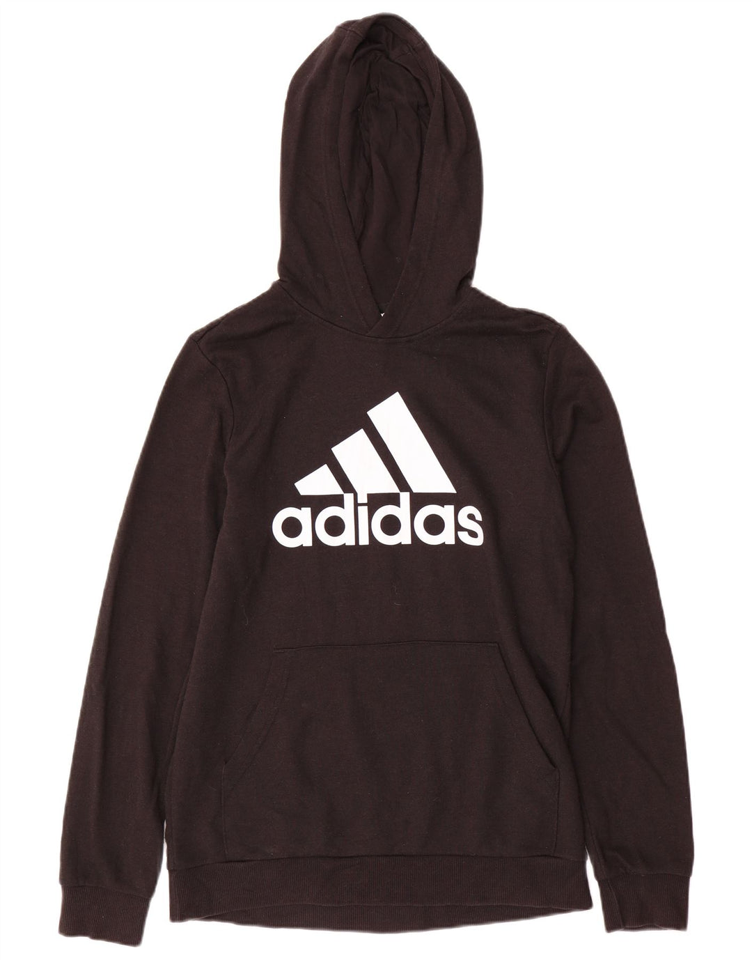 ADIDAS Kapuzenpullover mit Grafik für Jungen, 15–16 Jahre, schwarze Baumwolle