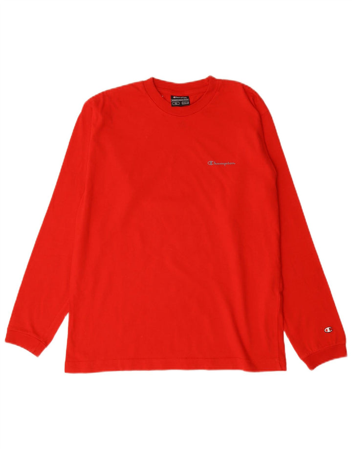 Champion Langarmshirt für Jungen, 11–12 Jahre, rote Baumwolle