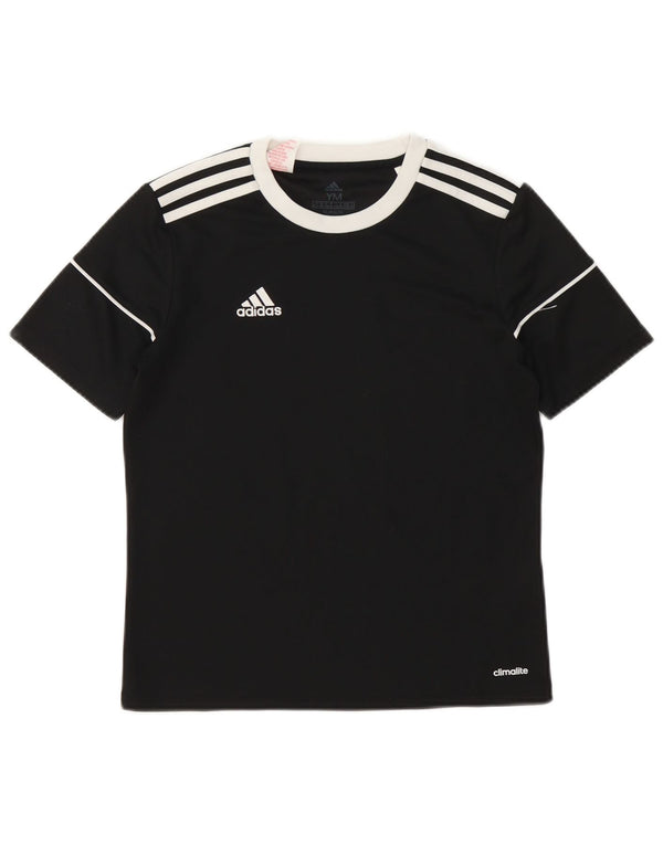 Adidas Jungen Climalite T-Shirt Top 11-12 Jahre Medium Schwarz Polyester