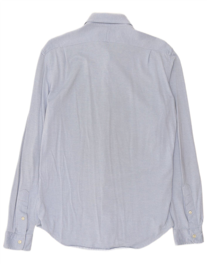 Ralph Lauren Herren-Slim-Fit-Hemd aus mittelblauer Baumwolle