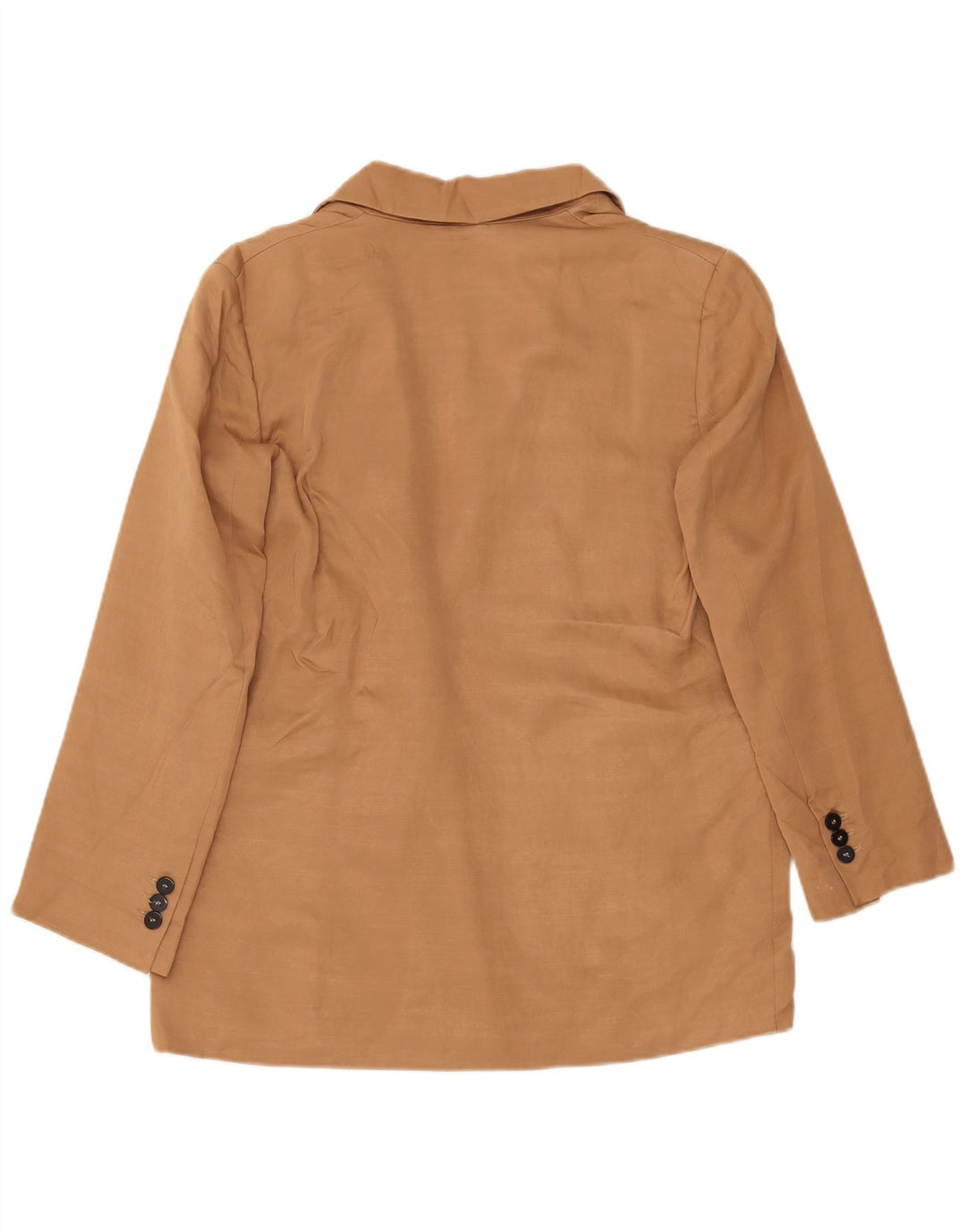 ZARA Damen Übergroße zweireihige Blazerjacke UK 10 Small Beige