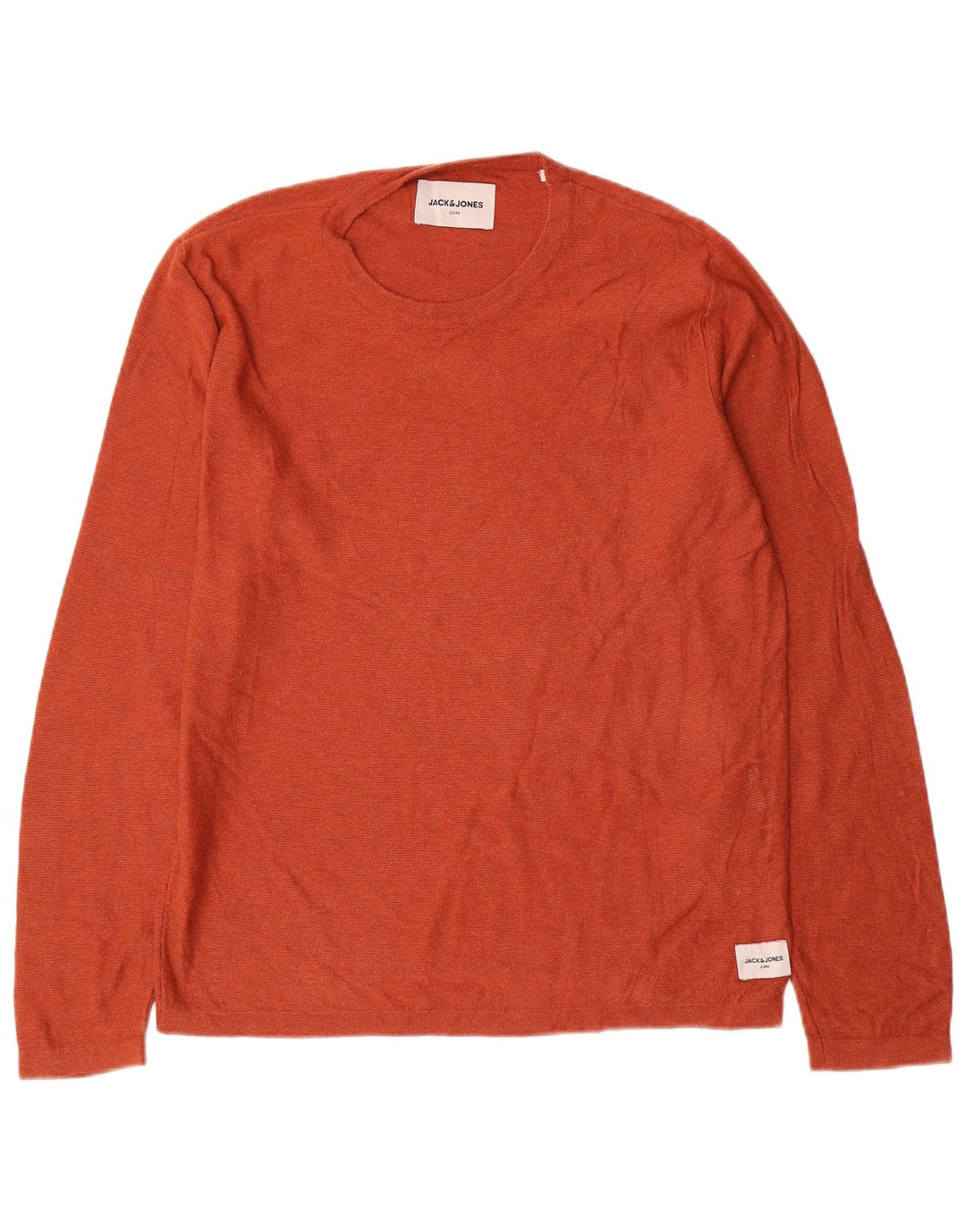 Jack & Jones Herren-Oberteil, langärmelig, Größe S, Orange, Baumwolle
