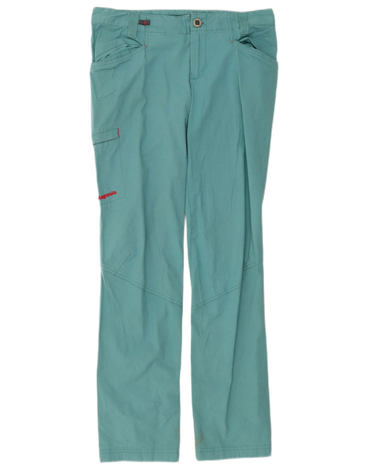 Patagonia Damen gerade Cargohose US 6 Medium W34 L32 Türkis