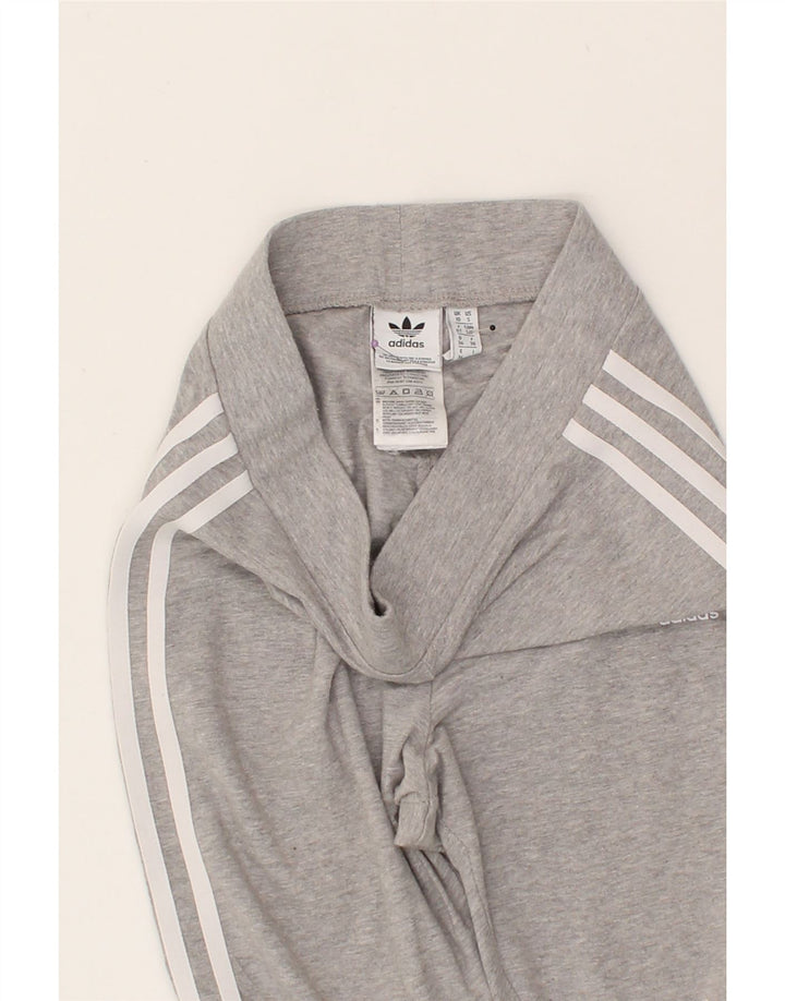 ADIDAS Womens Leggings UK 10 Small Grey Cotton Vintage Adidas and Second-Hand Adidas from Messina Hembry 