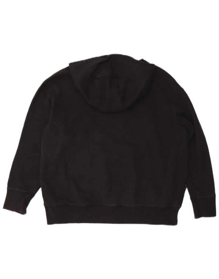 Nike Damen-Pullover mit übergroßem Kapuzenpullover, Gr. 14, mittelschwarz, Baumwolle