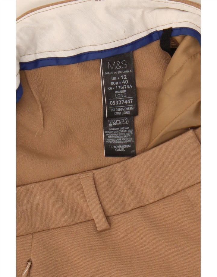 Marks & Spencer Slim Chino-Hose für Damen, UK 12, M, W32, L33, Braun