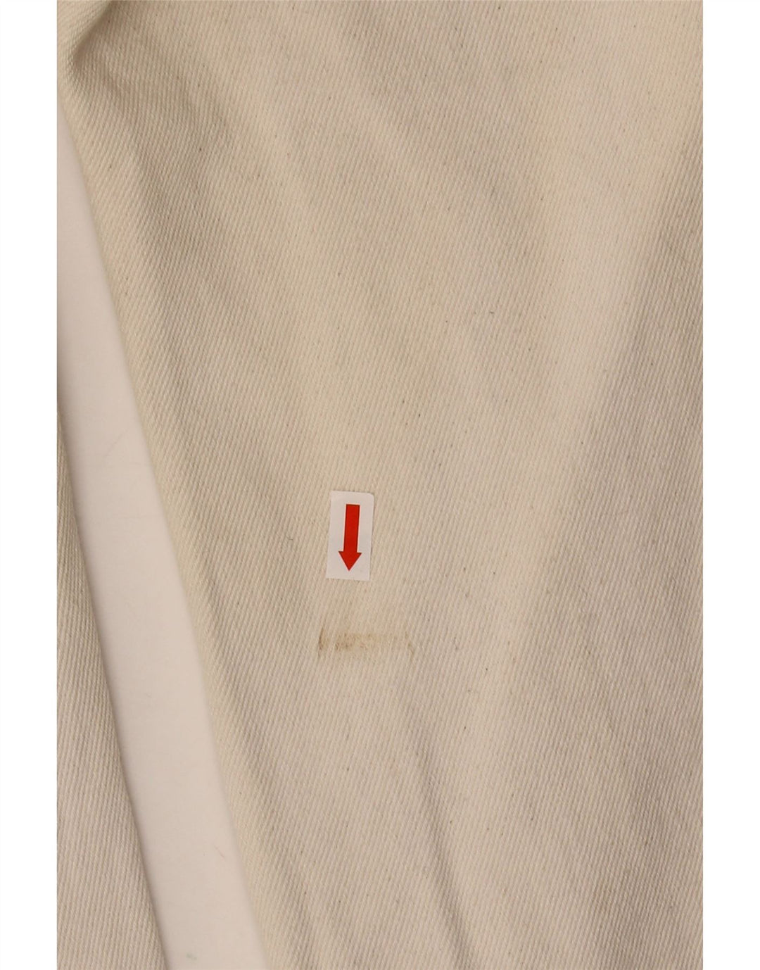 DICKIES Womens Cargo Tapered Jeans W26 L26 Off White Cotton
