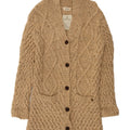 MAISON SCOTCH Damen Strickjacke, handgestrickt, US 4 Small Beige