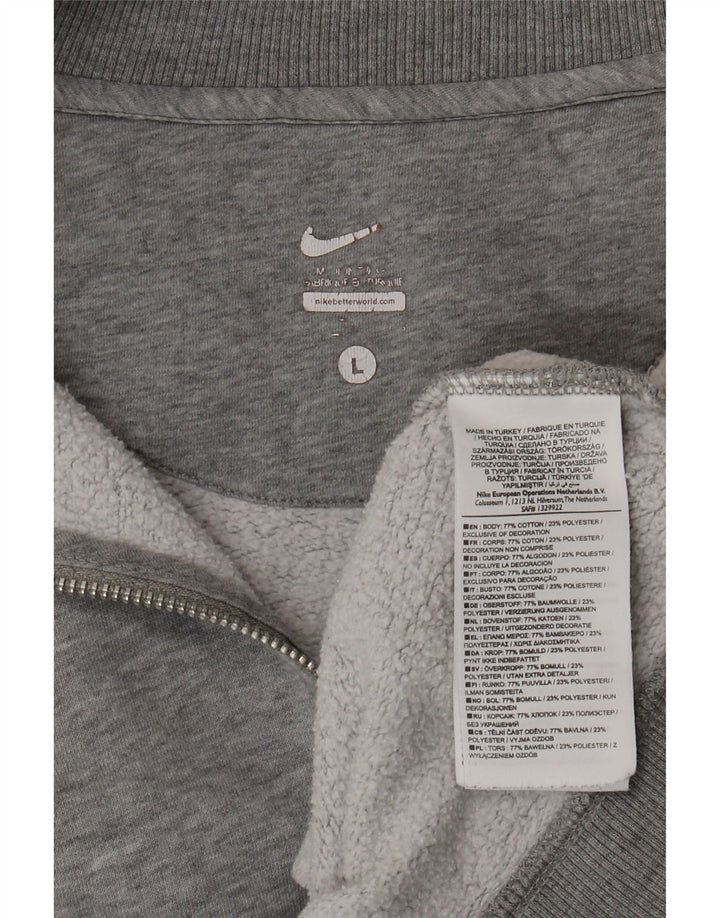 NIKE Herren-Trainingsanzug-Oberteil, große, grau gefleckte Baumwolle