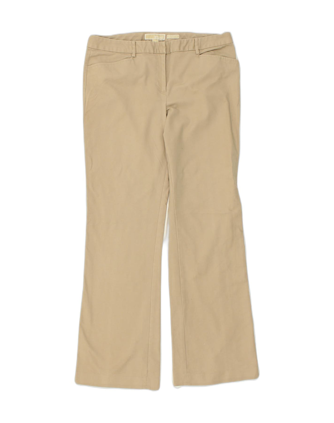 MICHAEL KORS Womens Straight Casual Trousers US 12 Large W34 L32 Beige | Vintage Michael Kors | Thrift | Second-Hand Michael Kors | Used Clothing | Messina Hembry 