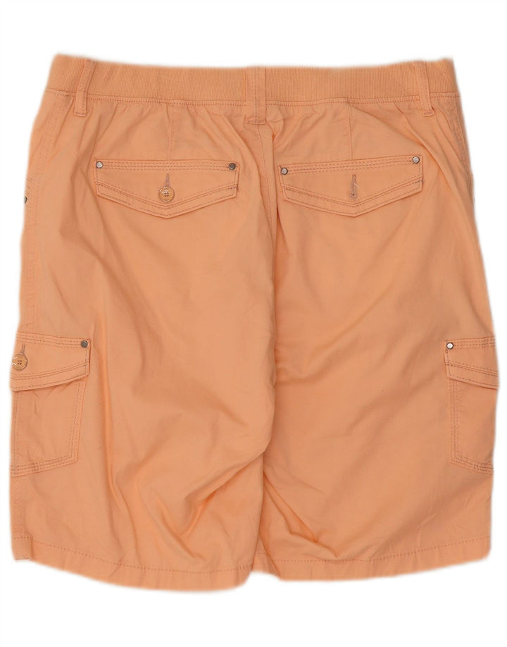 Lee Womens Relaxed Fit Cargo Shorts US 10 Large W32 Orange Baumwolle