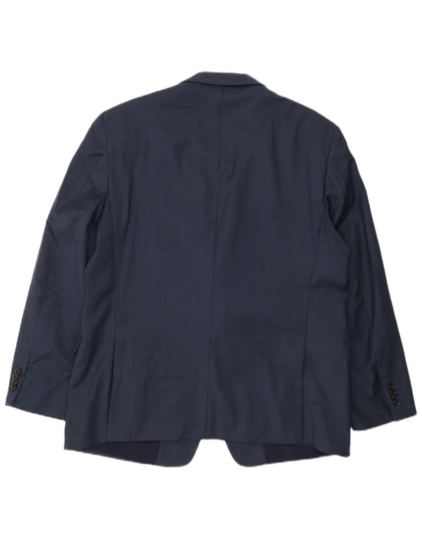 Tommy Hilfiger Herren-Blazer mit 2 Knöpfen, UK 46 3XL, marineblaue Wolle