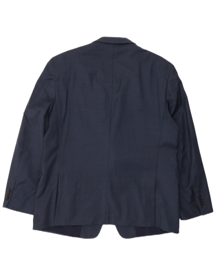 Tommy Hilfiger Herren-Blazer mit 2 Knöpfen, UK 46 3XL, marineblaue Wolle