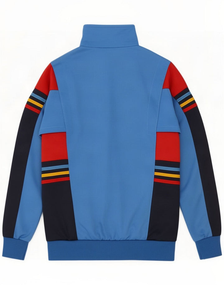 POP 84 Herren-Trainingsanzug, Oberteil, Jacke, klein, blau, Farbblock