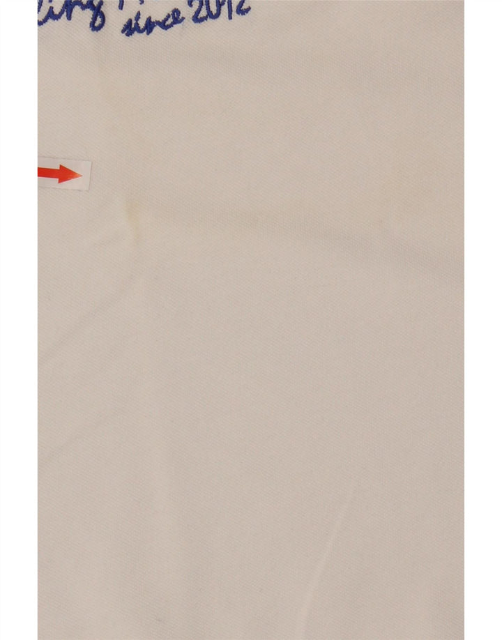 Rhode Island Herren-Poloshirt mit Grafik, groß, aus weißer Baumwolle