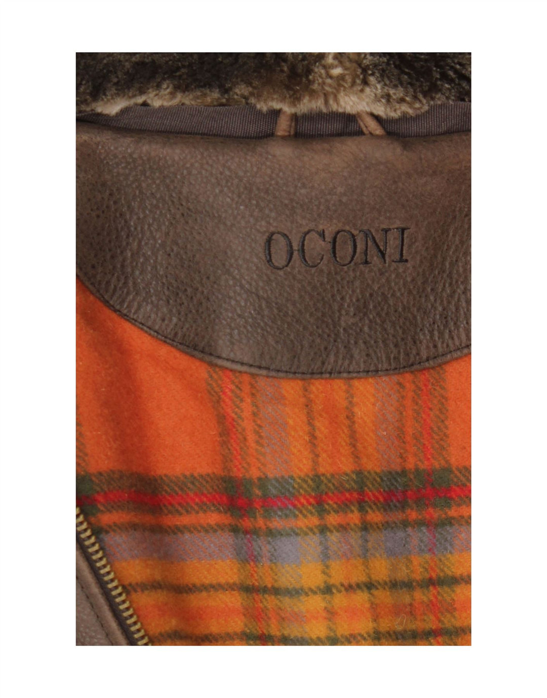 Oconi Herren Lederjacke IT 54 2XL Braunes Leder