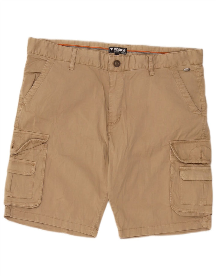 Brugi Herren Cargoshorts W36 Large Beige Baumwolle