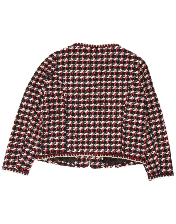 Zara Damen-Blazer-Jacke, UK 16, groß, mehrfarbig, kariert