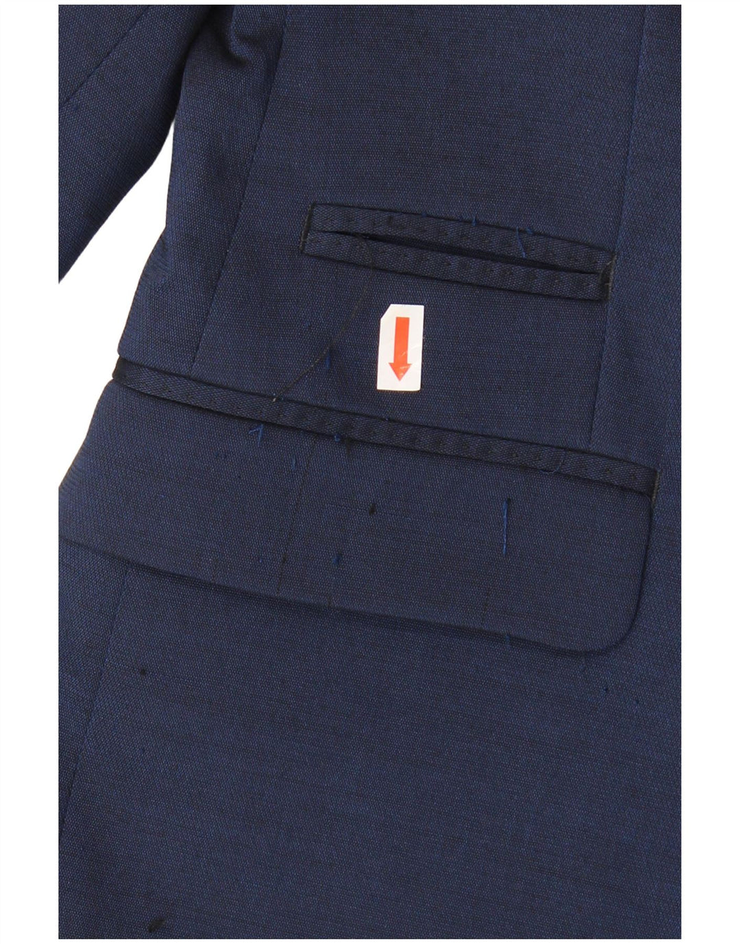 Zara Herren-Blazerjacke mit 2 Knöpfen, EU 46, klein, marineblau, Polyester