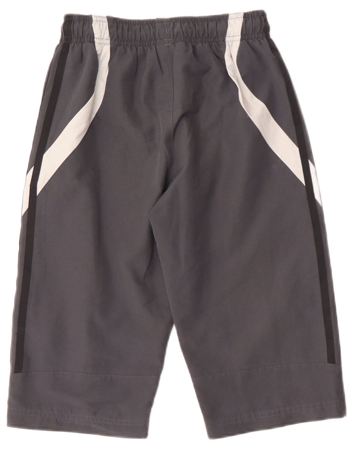 Adidas Bermuda Sportshorts für Jungen, 9–10 Jahre, graues Colourblock-Polyester