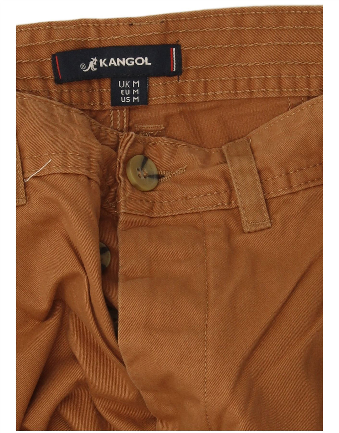 Kangol Herren Chinoshorts Medium W34 Braune Baumwolle