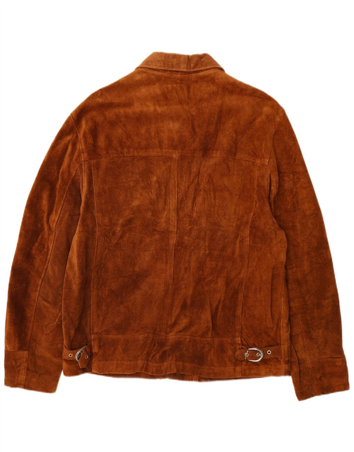 PACIFIC AIR FORCES Herren Wildlederjacke IT 52 XL Braunes Leder