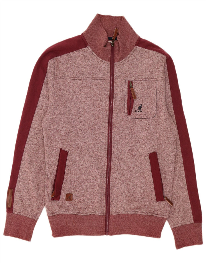 Kangol Herren-Trainingsanzug-Top-Jacke, mittelgroß, Burgunderrot