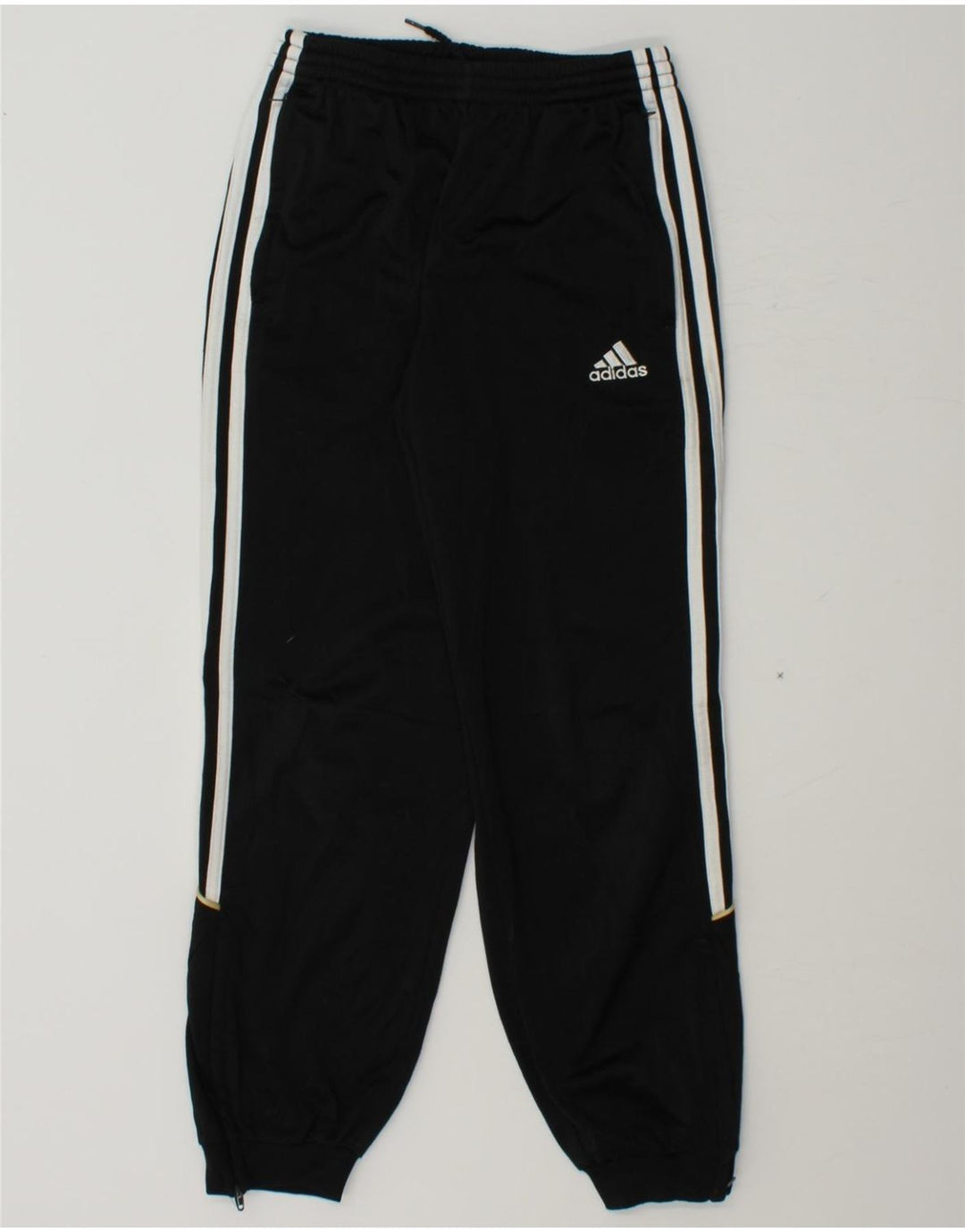 ADIDAS Boys Tracksuit Trousers Joggers 11-12 Years  Black Polyester Vintage Adidas and Second-Hand Adidas from Messina Hembry 
