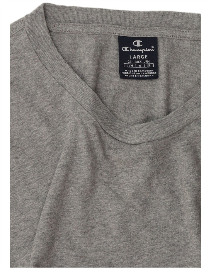Champion Herren T-Shirt Top Large Grau meliert