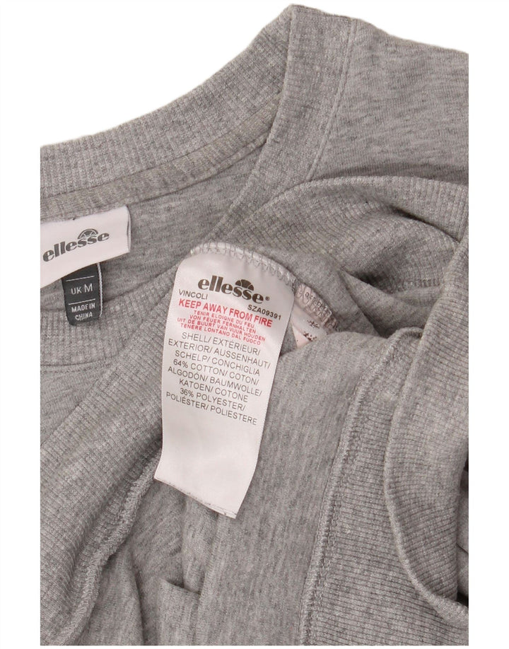 ELLESSE Herren-Sweatshirt mit Grafik, mittelgraue Baumwolle